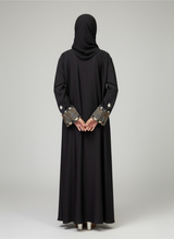 Plain Embroidered Abaya