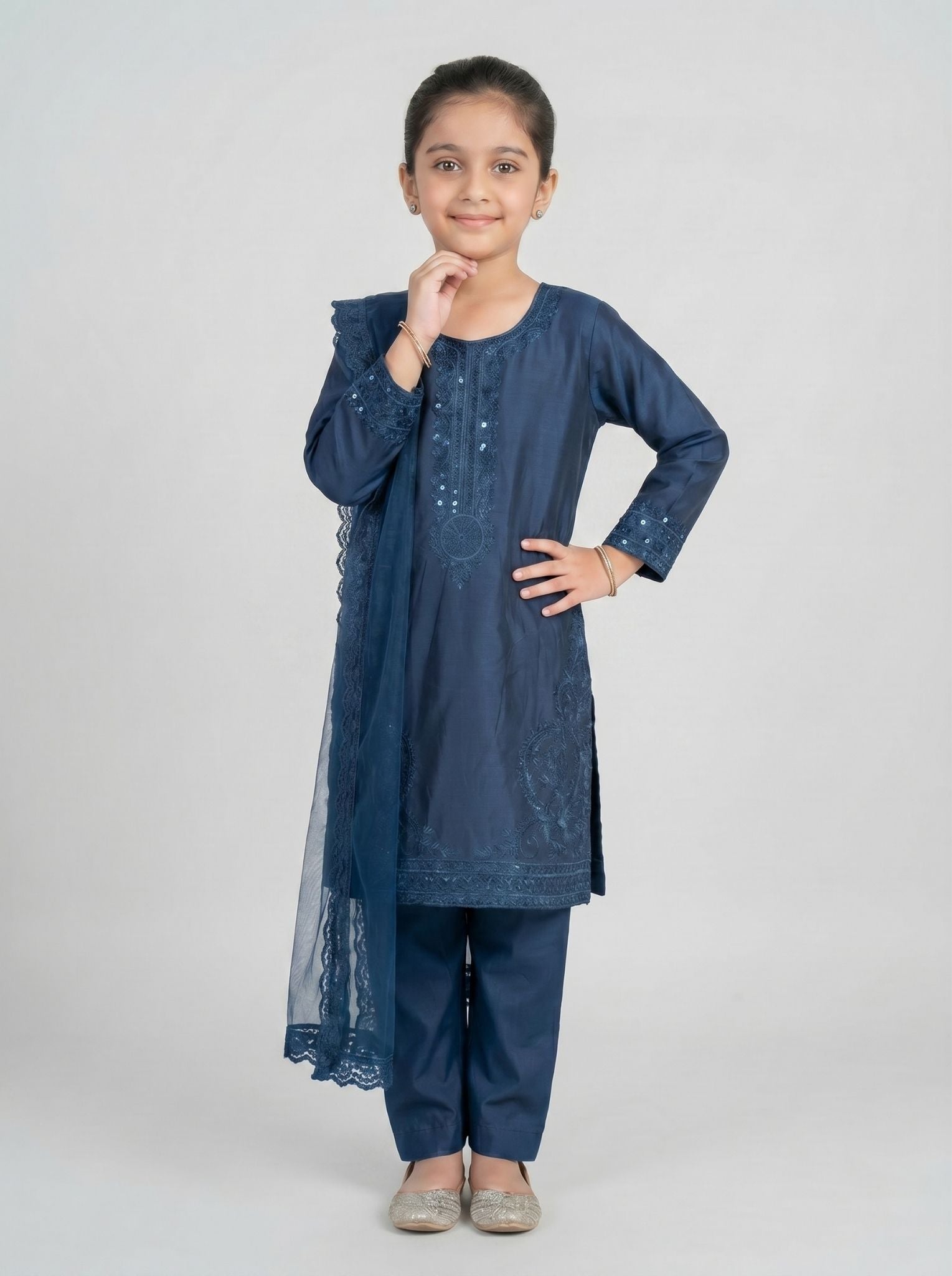 3 pcs kids cotton dress