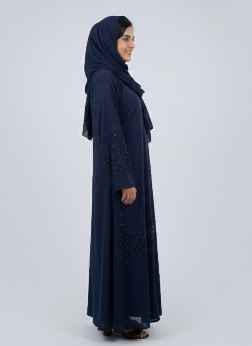 Stone Work Abaya