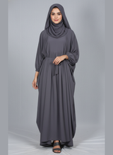 Front plated Abaya with Veil and Scarf