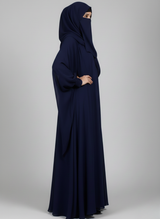 Separate inner gown with front open gown in Chiffon