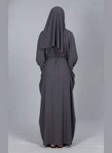 Front plated Abaya with Veil and Scarf