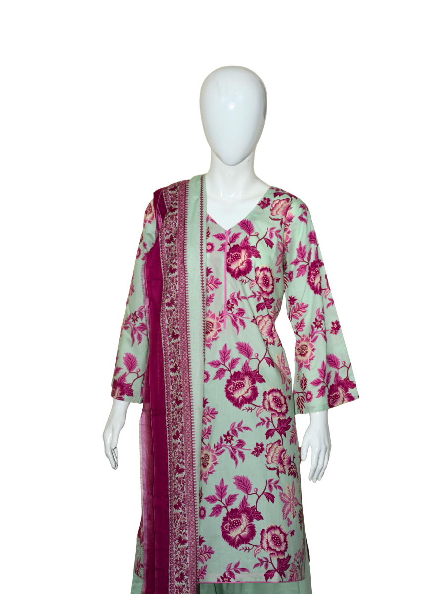 3 Pc SAYA Farshi Shalwar