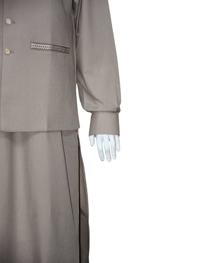 Wash and Wear dress with waistcoat