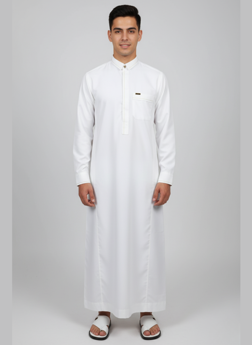 Cotton Mix Thobe with elegant quality