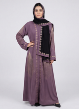 Stone Work Abaya
