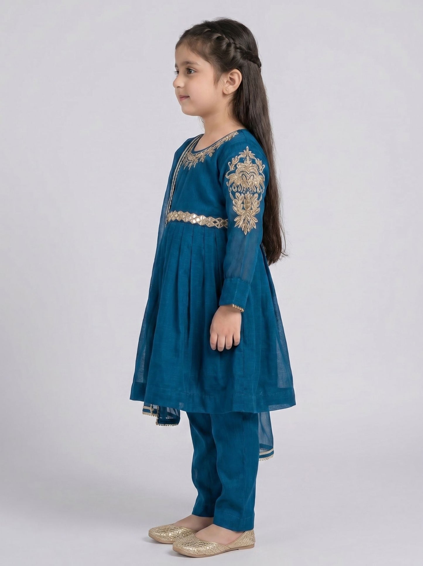3 pcs chiffon frock.