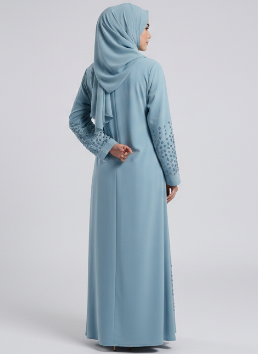 Stone Work Abaya