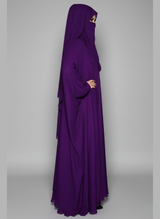 Separate inner gown with front open gown in Chiffon