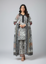 3 pcs embroidered Khadder dress