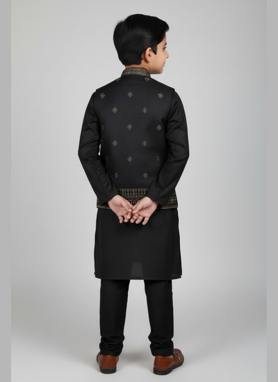 Wash and Wear Qameez with waist coat and Trouser