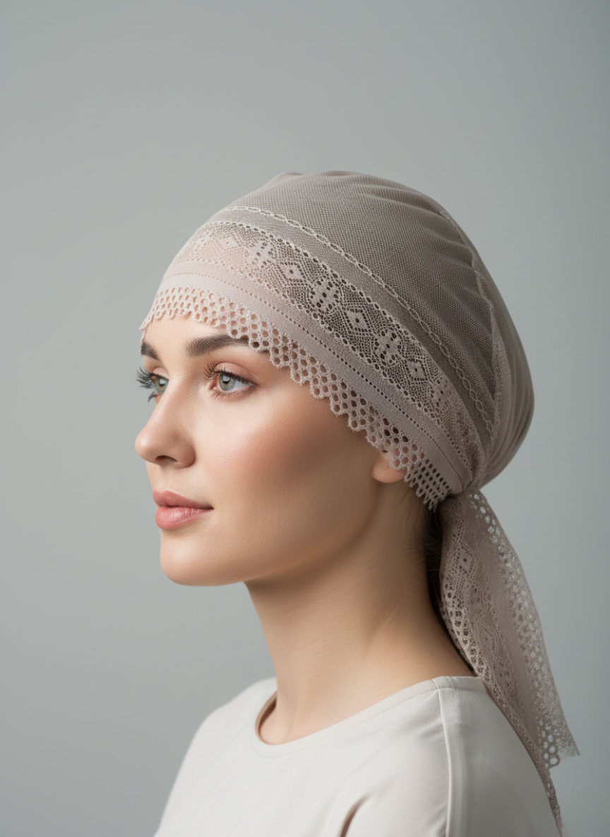 Net hijab cap