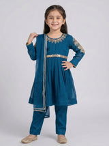 3 pcs chiffon frock.