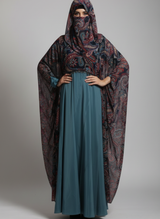 Plain inner gown on Nida Fabric with Chiffon outer gown