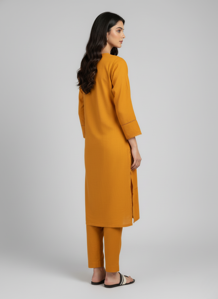 J. Dyed Dobby Shirt (Separate Dupatta to be purchased Separate Trouser)