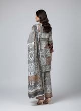 3 pcs embroidered Khadder dress