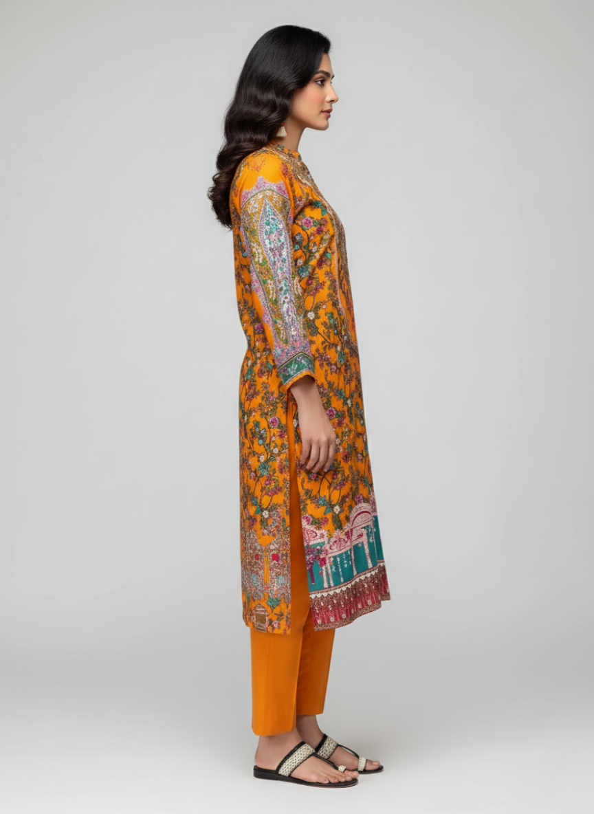 J. Printed Lawn Shirt