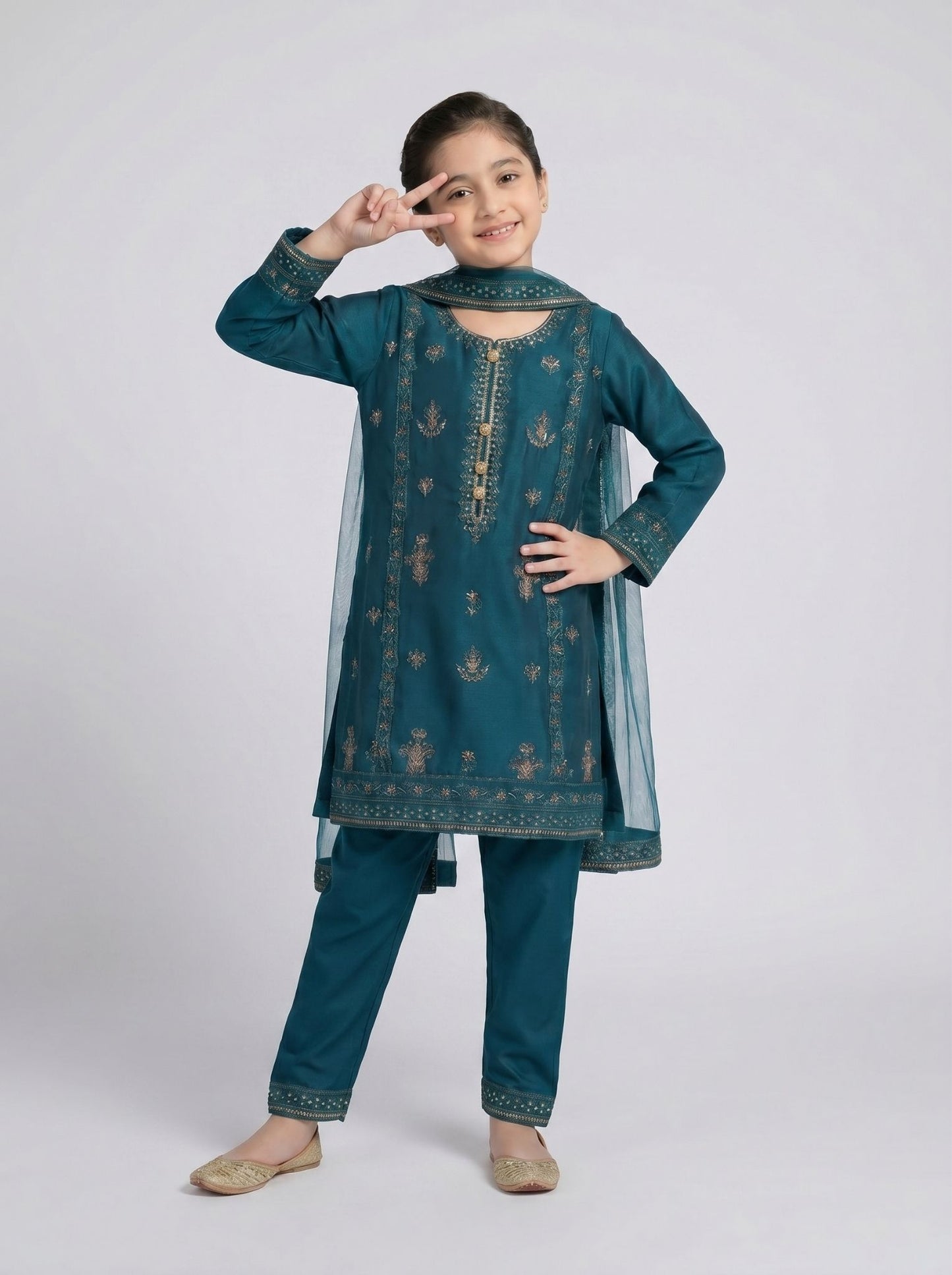 3 pcs kids cotton dress