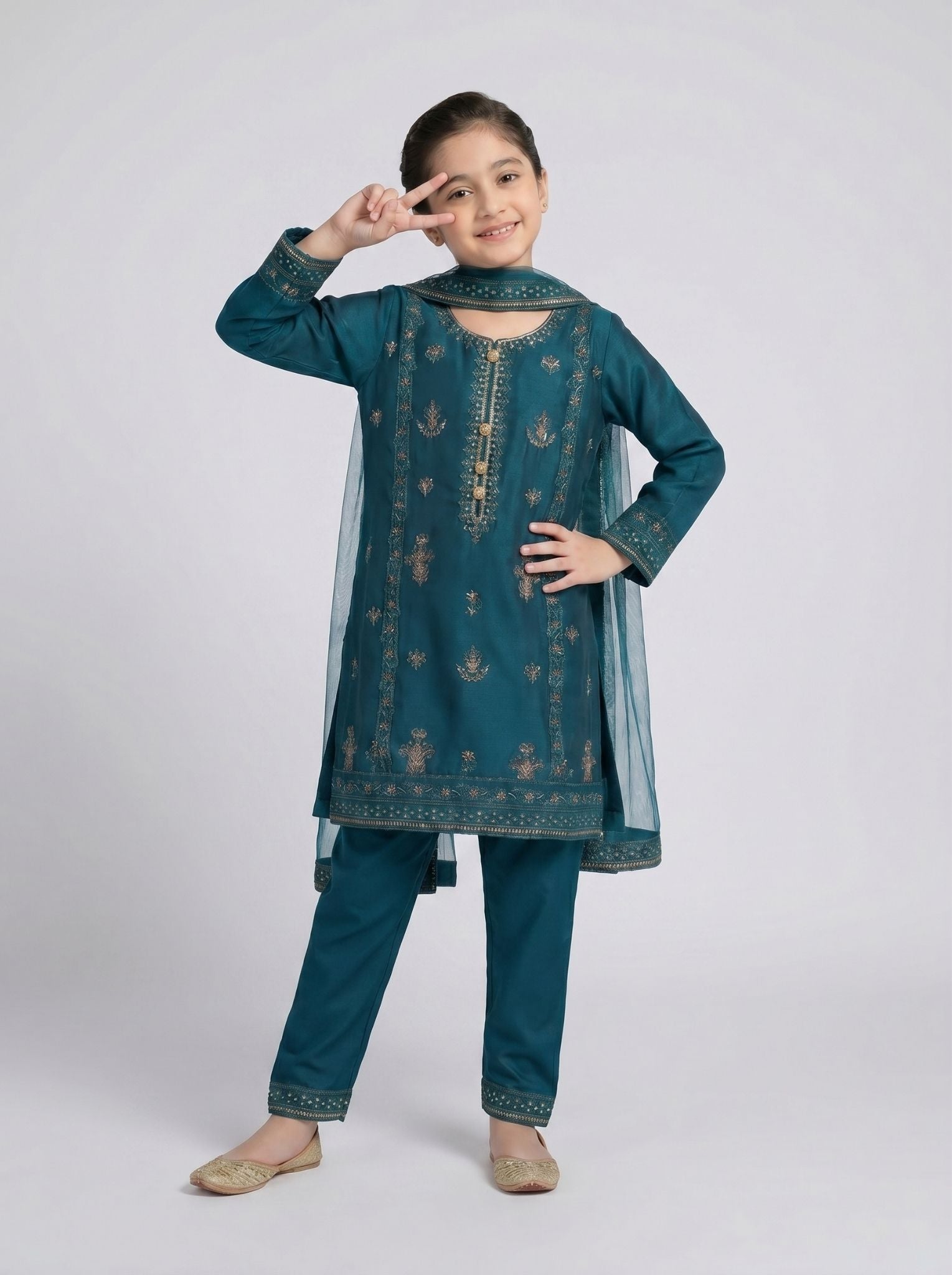 3 pcs kids cotton dress