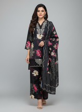 3 pcs embroidered Khadder dress