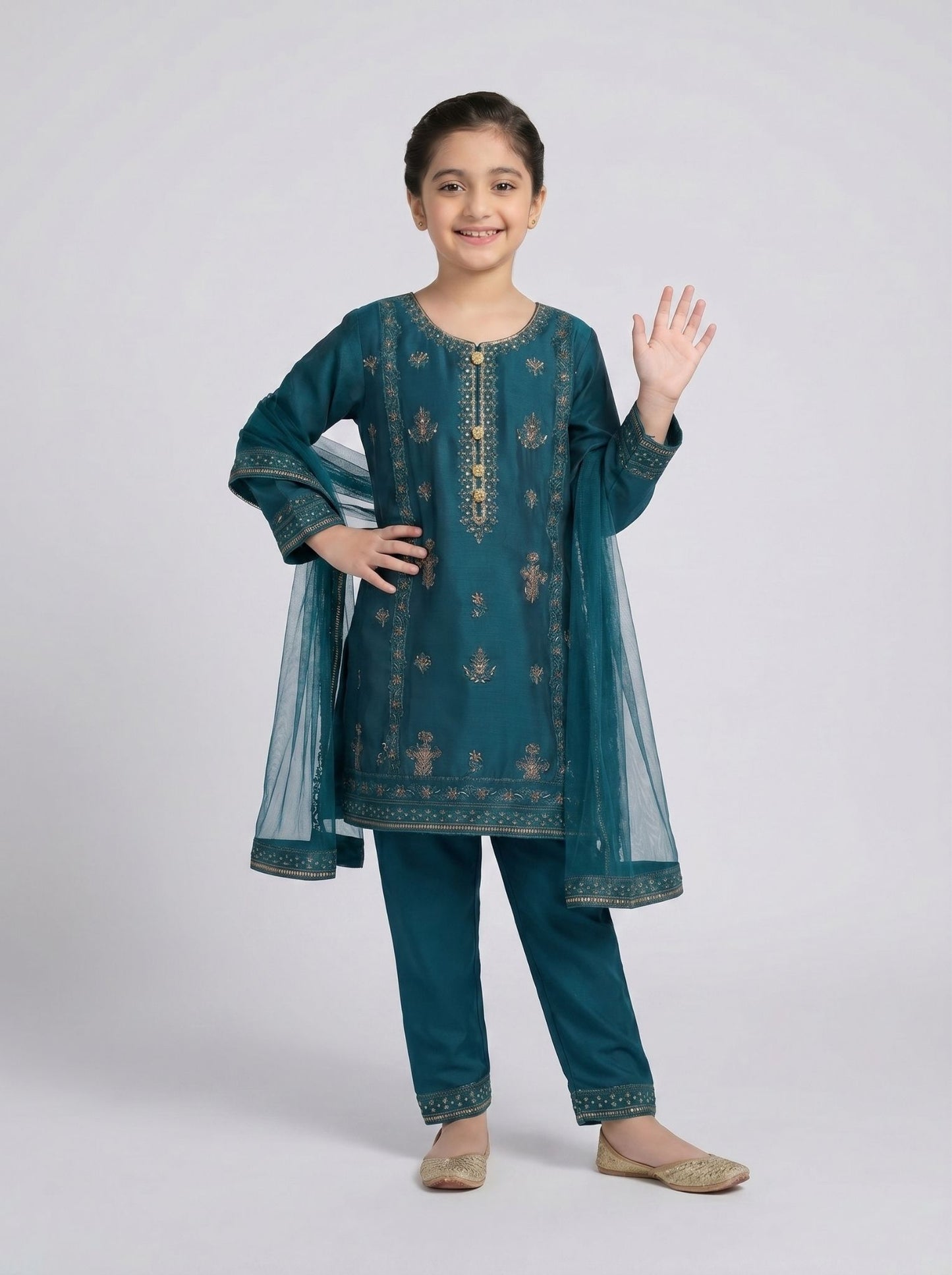 3 pcs kids cotton dress