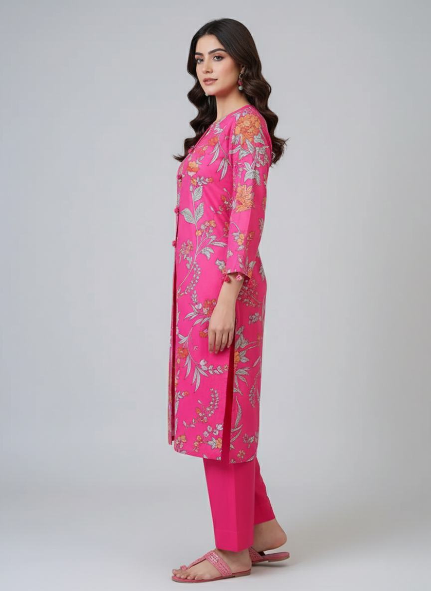 J. Printed Lawn Shirt