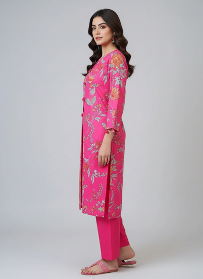 J. Printed Lawn Shirt