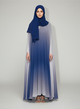 Gradient butterfly Abaya with matching scarf and veil