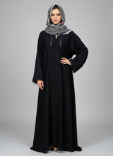 Plain Abaya with laces