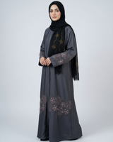 Nida fabric front closed abaya