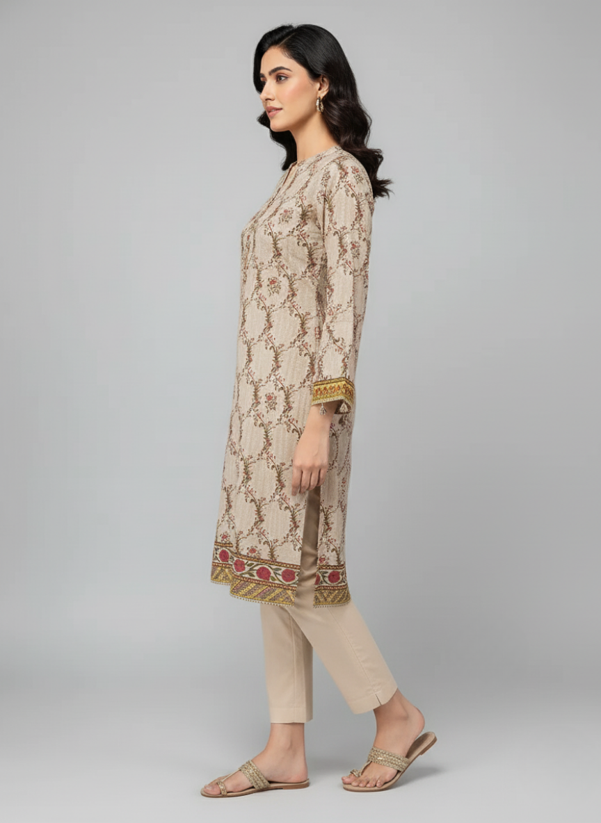 J. Printed Lawn Shirt