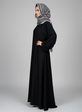 Plain Abaya with laces