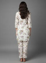 2 PC Printed Linen Dress