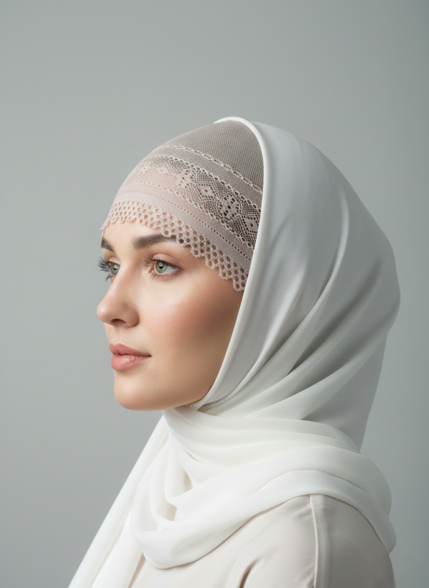 Net hijab cap