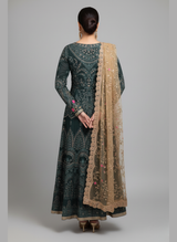 3pc Pakistani wedding dress Chiffon Maxi with Elegant Stone and Sequence work