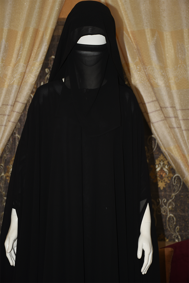Inner and Upper separate gown Chiffon Abaya butterfly style