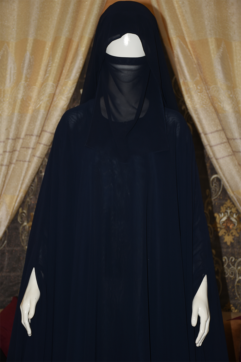 Inner and Upper separate gown Chiffon Abaya butterfly style
