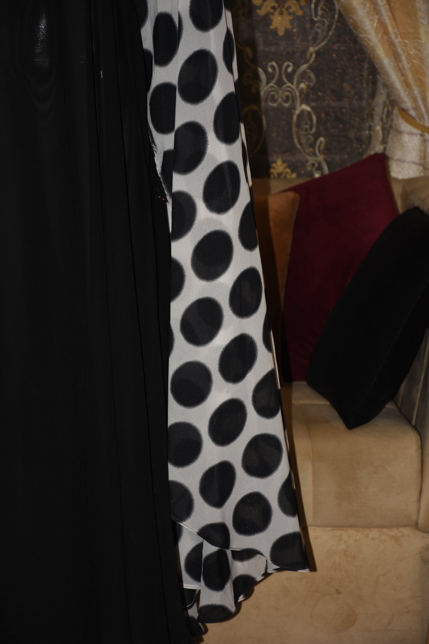 Plain inner gown on Nida Fabric with Chiffon outer gown