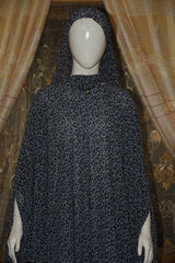 Chiffon butterfly abaya with separate upper and inner gown