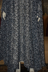 Chiffon butterfly abaya with separate upper and inner gown