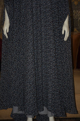 Chiffon butterfly abaya with separate upper and inner gown