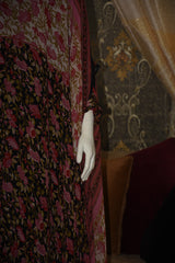 Chiffon butterfly abaya with separate upper and inner gown