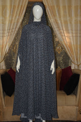 Chiffon butterfly abaya with separate upper and inner gown