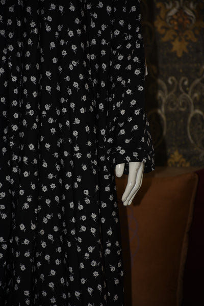 Front open lightweight georgette abaya