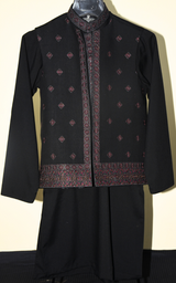 Wash and Wear Qameez with waistcoat and Trouser