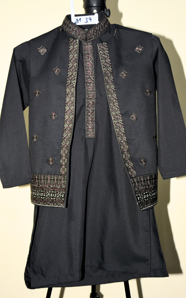 Wash and Wear Qameez with waist coat and Trouser