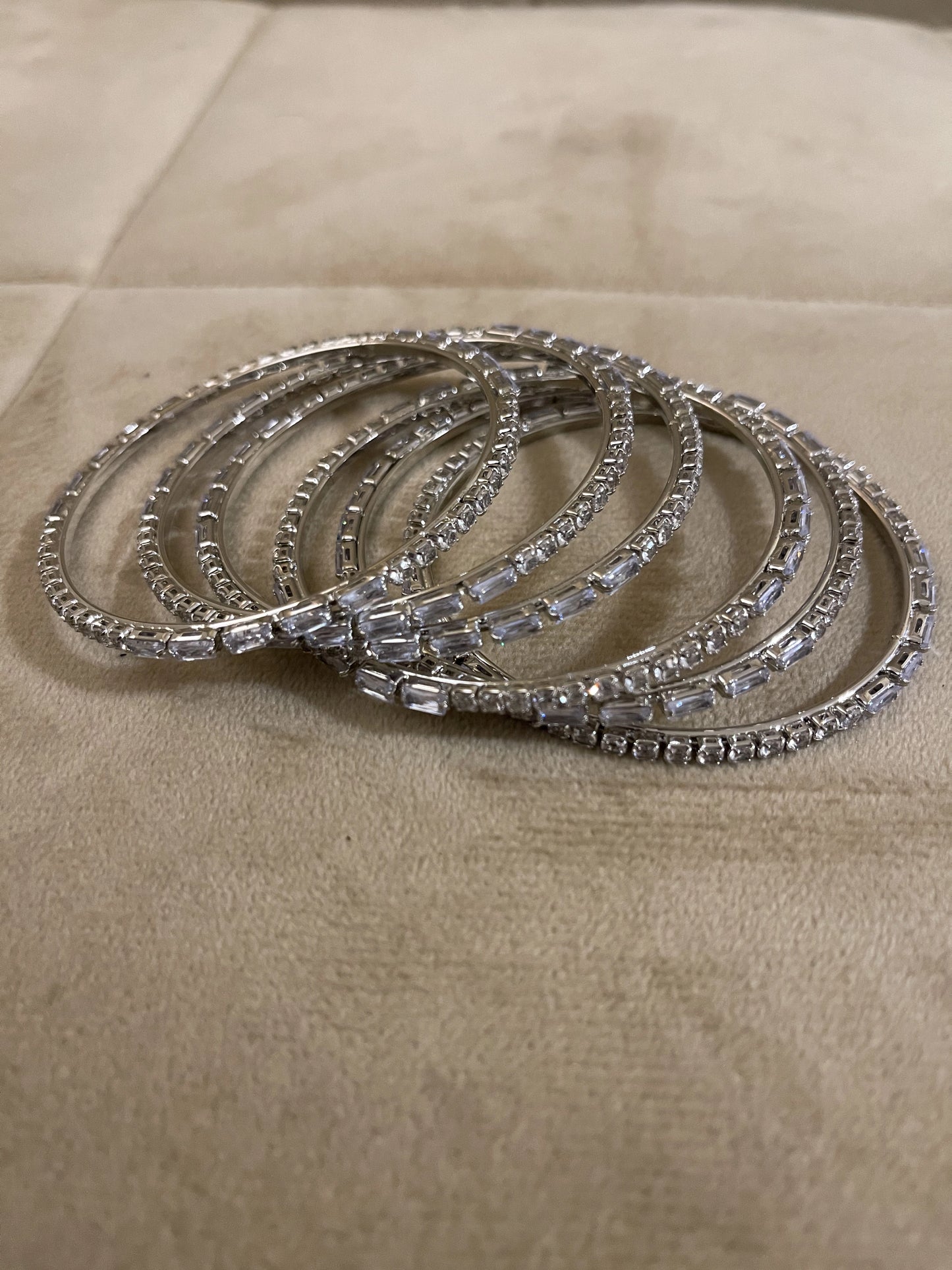 Silver Bangle Set