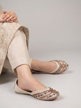 Embroidered and sitara work Khussa