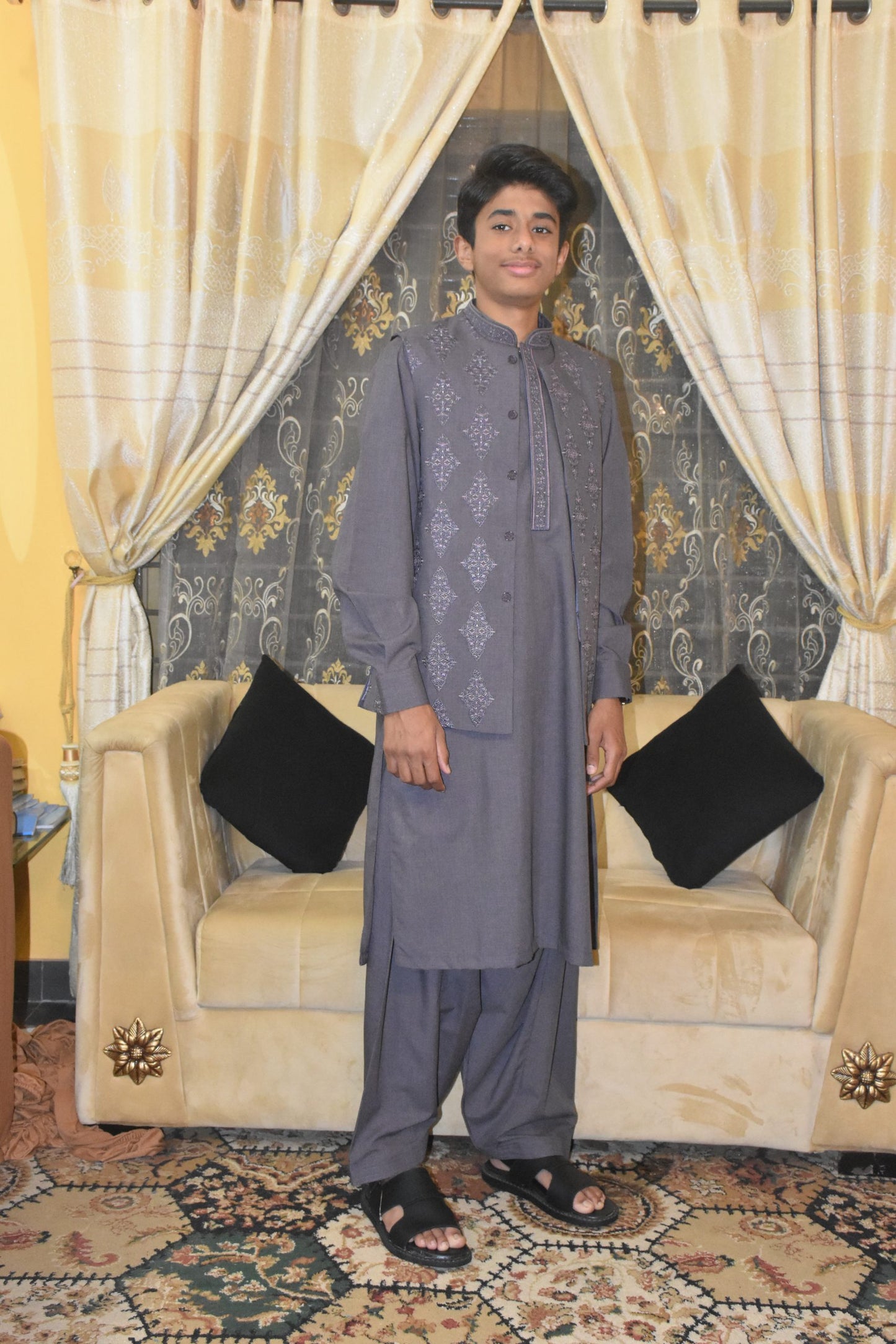 Shalwar Qameez with waist coat Pakistan menswear