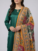 3 pc plain silk dress